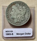 Very Good / Fine 1903 S Morgan Dollar #2 - Circulated Normal Wear & Toning