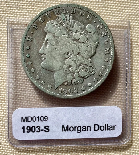 Very Good / Fine 1903 S Morgan Dollar #2 - Circulated Normal Wear & Toning