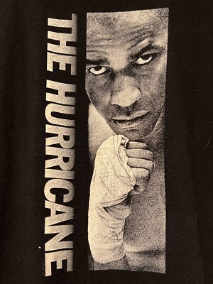 Vintage 1999 The Hurricane Movie Promo T Shirt Denzel Washington 