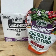 Lot Of 4 Expert Gardener Tomato & Vegetable 4lb Plant Food Fertilizer 3-5-6 New