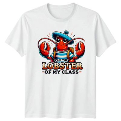 Lustiges T-Shirt Hummer Ich bin der Hummer meiner Klasse Wortspiel Grafik