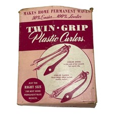 Vintage Toni Twin Grip Plastic Curlers Permanent Waves Curls