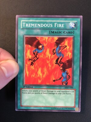 tremendous fire yugioh card Tremendous Fire - MRD-088 - Common - 1st Edition YuGiOh NA English Vintage