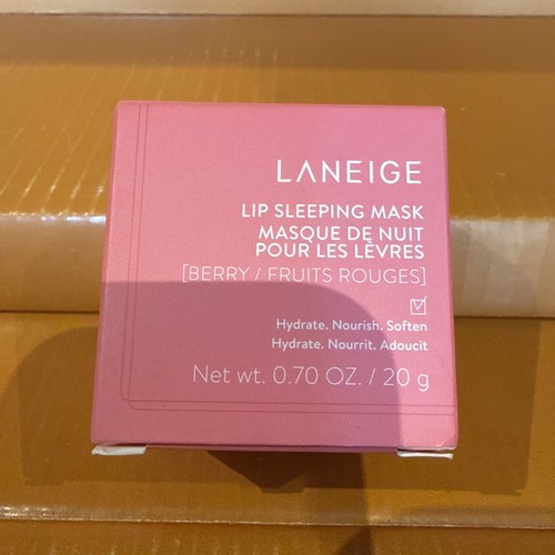 Masque De Nuit Pour Lèvres LANEIGE à La Framboise - 3g, Hydratant Intense, Lot De 1, 3 Ou 5 Pièces