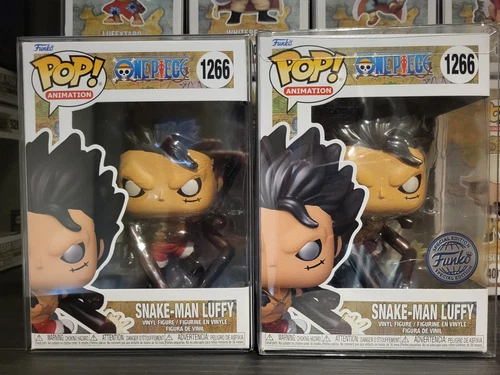 Funko Pop! One Piece Snake-Man Luffy Common + Metallic #1266 w Protector 