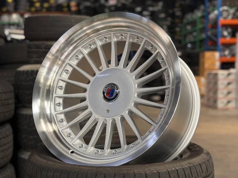 Nueva rueda de diseño clásico Alpina 17x8J 17x9J (4 piezas) apta para BMW E30 E21 Honda Toyota Foto 3 de 4