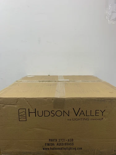 Hudson Valley Lighting 2721-AGB Chambers 6 Light 21" Semi-Flush Ceiling Fixture  - Picture 1 of 3