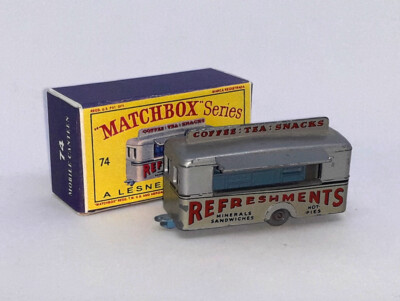 Streichholzschachtel Lesney 74 Mobile Kantine Originalmodell mit Ersatzbox (1149)
