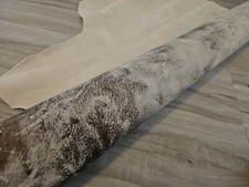 4-5oz VINTAGE BROWN-WHITE LEATHER HIDE MEDIUM SOFT SHEET,PANEL,CRAFT,DIY 8-10sqf