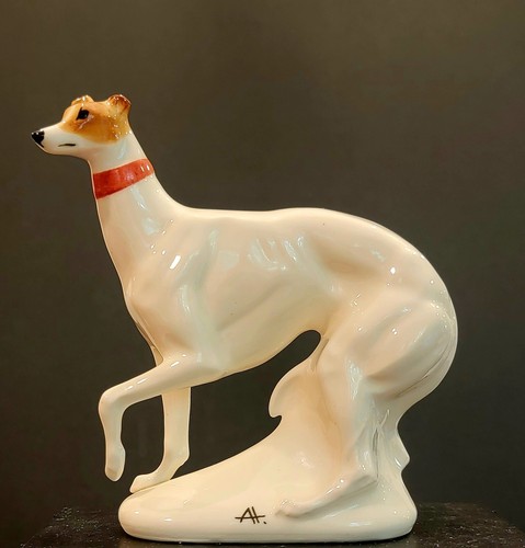 Porcelain Figurine of the Italian Greyhound dog