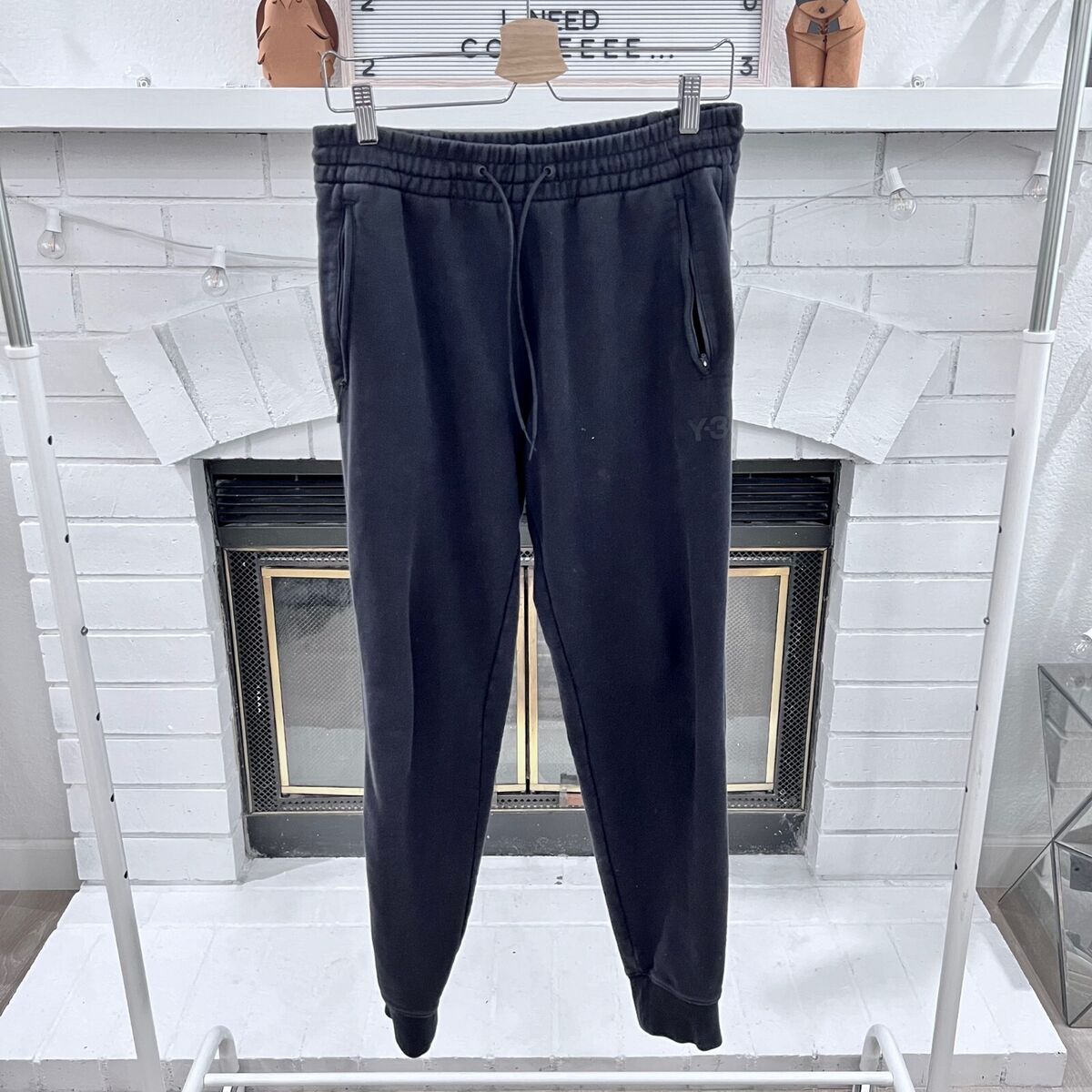 Y-3 Yohji Yamamoto Logo Drawstring Cotton Jogger Pants | eBay Y-3 Yohji Yamamoto Logo Drawstring Cotton Jogger Pants | eBay