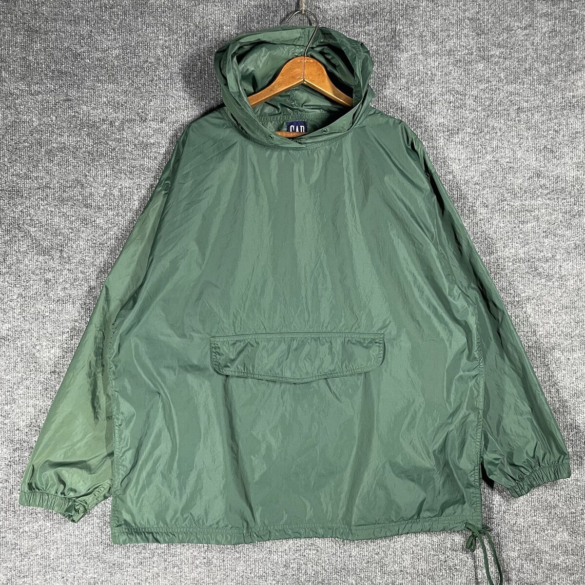 VINTAGE 90s Gap Windbreaker Jacket Size Large Hooded Anorak VINTAGE 90s Gap Windbreaker Jacket Size Large Hooded Anorak