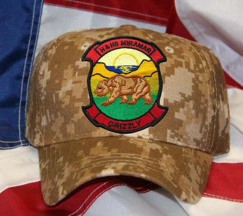 US MARINES H&HS MIRAMAR GRIZZLY WITH HOOK CLOSURE HAT PATCH CAPVETERAN GIFT WOW - Picture 14 of 18