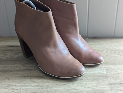 Ted Baker Women's Lorca Casual Ankle Boot Ankle Zip Tan In Vgc UK Size  41 UK