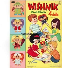 VINTAGE UNCUT 1965 WISHNIKS PAPER DOLL HD~LASER ORG SZ REPRODUCTION~LO PR~HI Q