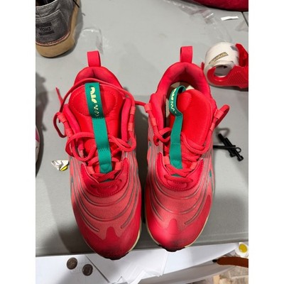 Nike Air Max 270 React Eng Kids Shoes Red Green Yellow CD6870-601 Size 5.5Y