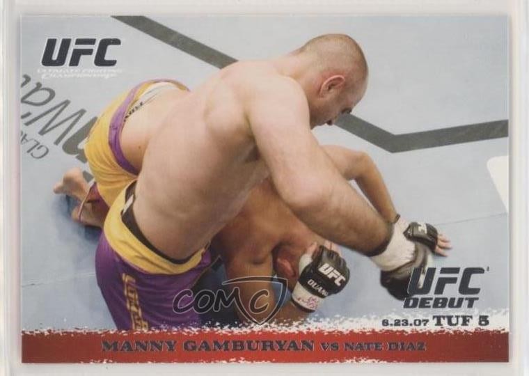 2009 Topps UFC Round 1 Manny Gamburyan vs Nate Diaz #67 0f92