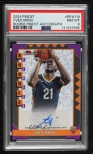 2024-25 Topps Finest Rookie Finest Auto Yves Missi #RFA-YM PSA 8 Auto 8d2