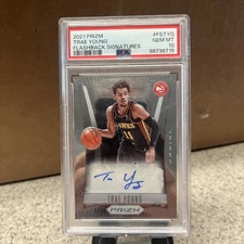 2021-22 Panini Prizm - Flashback Signatures Trae Young #FS-TYG (AU)