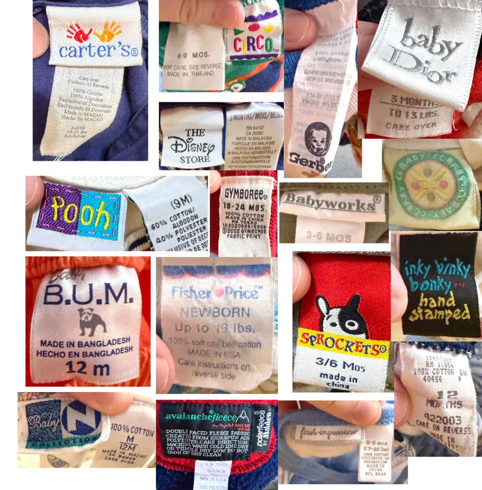 Lote de 39 piezas de ropa mixta vintage para bebé niño Disney Dior Carter’s Healthtex + Más Foto 2 de 4