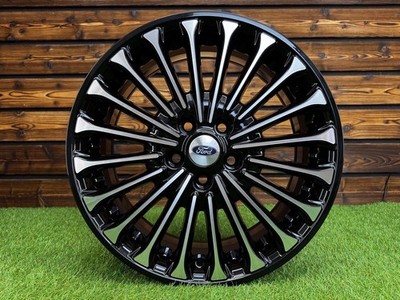 4X R17 Inch 5X108 Ford Mondeo Style Black Polished Wheels: Fits For Focus, C-Max