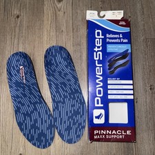Powerstep Pinnacle Maxx Support Full Insoles Size E 8-8.5 Men 10-10.5 Women NEW