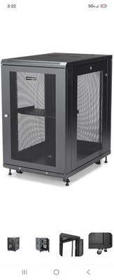StarTech RK1833BKM StarTech.com Server Rack Cabinet - 18U - 31 in Deep Enclosure