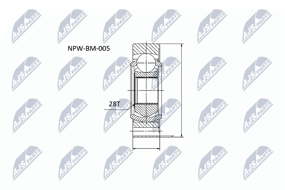 Fits NTY NPW-BM-005 JOINT SHAFT ASSEMBLY - Image 4