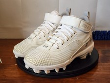 Kids 13K White Under Armour Football Cleats