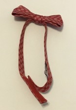 Janie and Jack Boys Red White Snowflakes Bow Tie 15" Youth