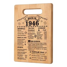 80th Birthday Gifts for Women Men, 1946 Birthday Gifts Decorations for Her Hi...