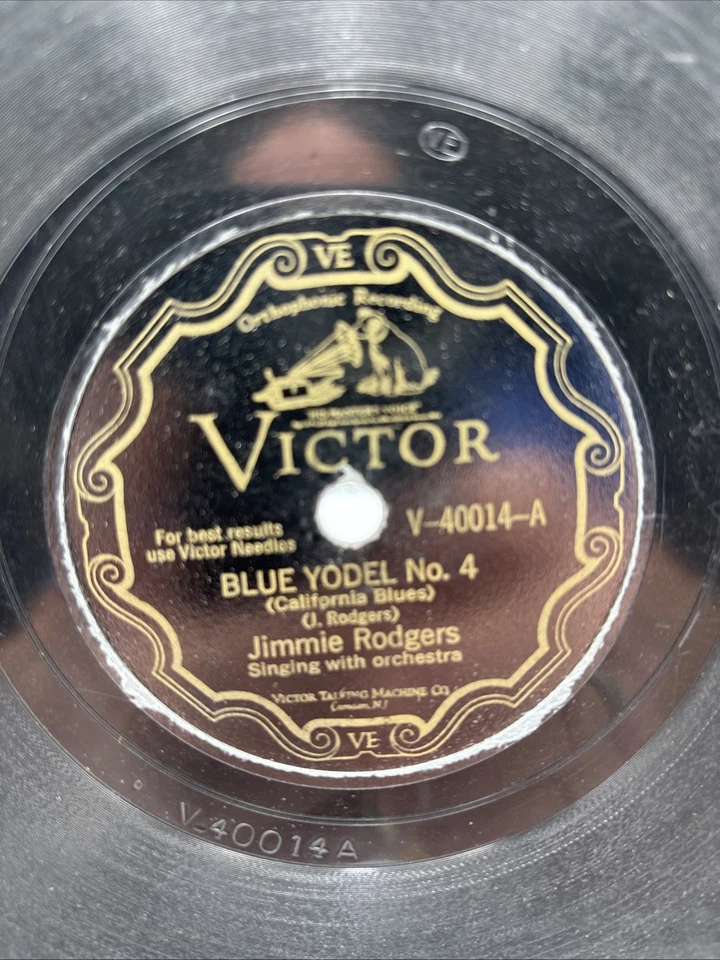 Jimmie Rogers-Waiting For A Train Victor Records Shellac 10 Inch 78RPM 40014 Vg - Image 4 of 4