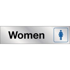 Hy-Ko 2x8 Women Restroom Sign 479 Hy-Ko 479 029069004798 Mylar