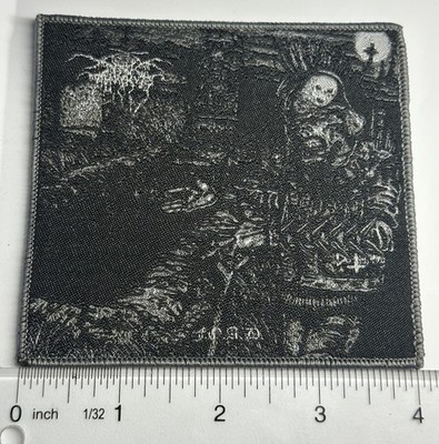 Darkthrone F.O.A.D. Grey border woven patch
