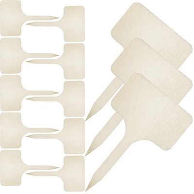 80 Pcs Wooden Plant Labels Garden Markers Outdoor Plant Identification