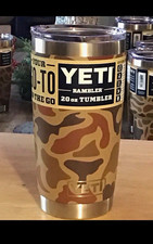 YETI Rambler 20 oz Stainless Steel Tumbler w/ Drink-Through Lid Camo