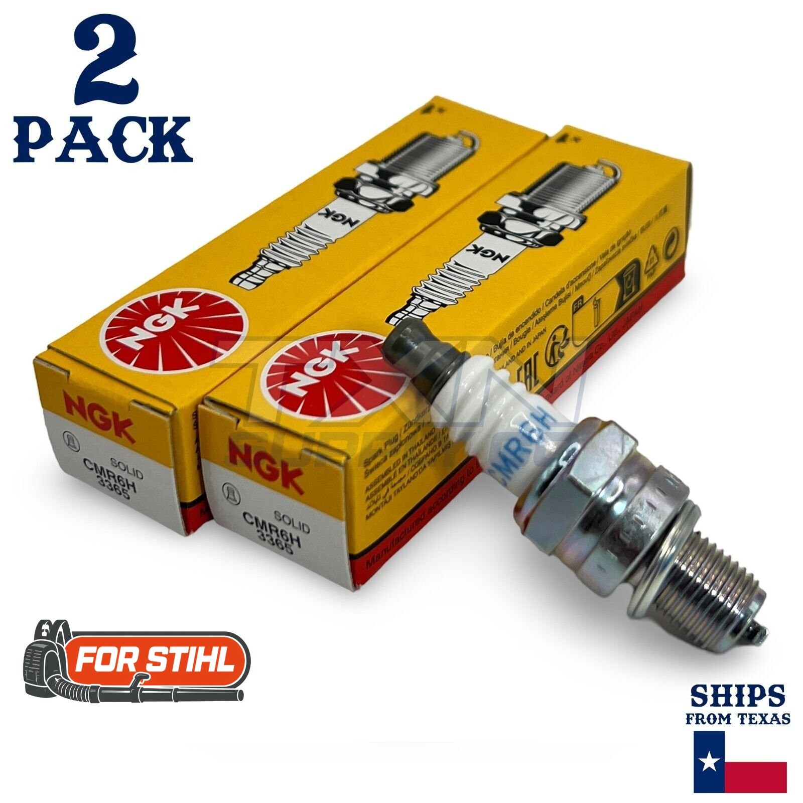 2 Pack NGK Spark Plug - For BR 550 Stihl Backpack Blower