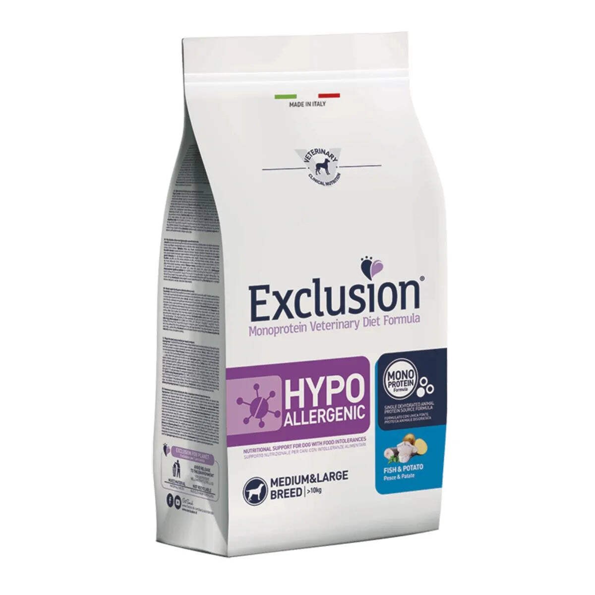 Dorado Srl Exclusion Cane Diet Hypoallergenic Adulto Medium&Large Pesce & Patate 2 Kg - Immagine 3