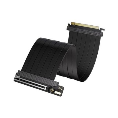  String PCIE 5.0 x 16 Riser Cable 128GB/s Vertical Graphic Card/GPU 200mm Black