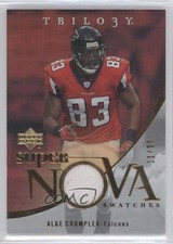 2007 Upper Deck Trilogy Supernova Swatches Gold 11/33 Alge Crumpler #SS-AC 04cw