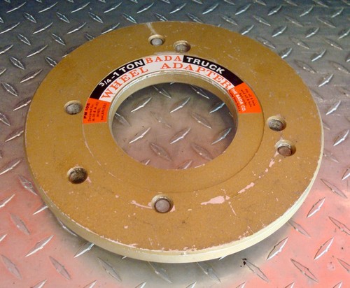 Vintage PM105 BADA TRUCK WHEEL M-20 M-60 Gas Station TIRE BALANCER ADAPTER PLATE