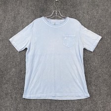 Johnnie O Dale 2.0 Blue Crew Neck Pocket T Shirt Men  s Size 16 Logo Casual Beach