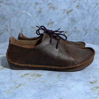 #ad Clarks Janey Mae Women#x27;s Size 8M Shoes Brown Leather Comfort Moccasin Oxfords $39.95