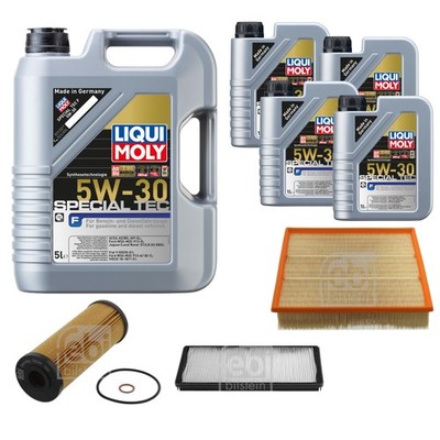 FEBI Inspektionspaket 9L LIQUI MOLY SPECIAL TEC F 5W-30 für Mercedes Sprinter