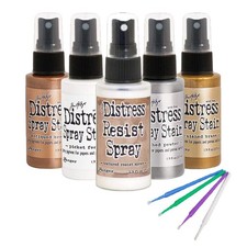 Ranger Tim Holtz Bundle Metallics Distress Spray Stains and Multicolor