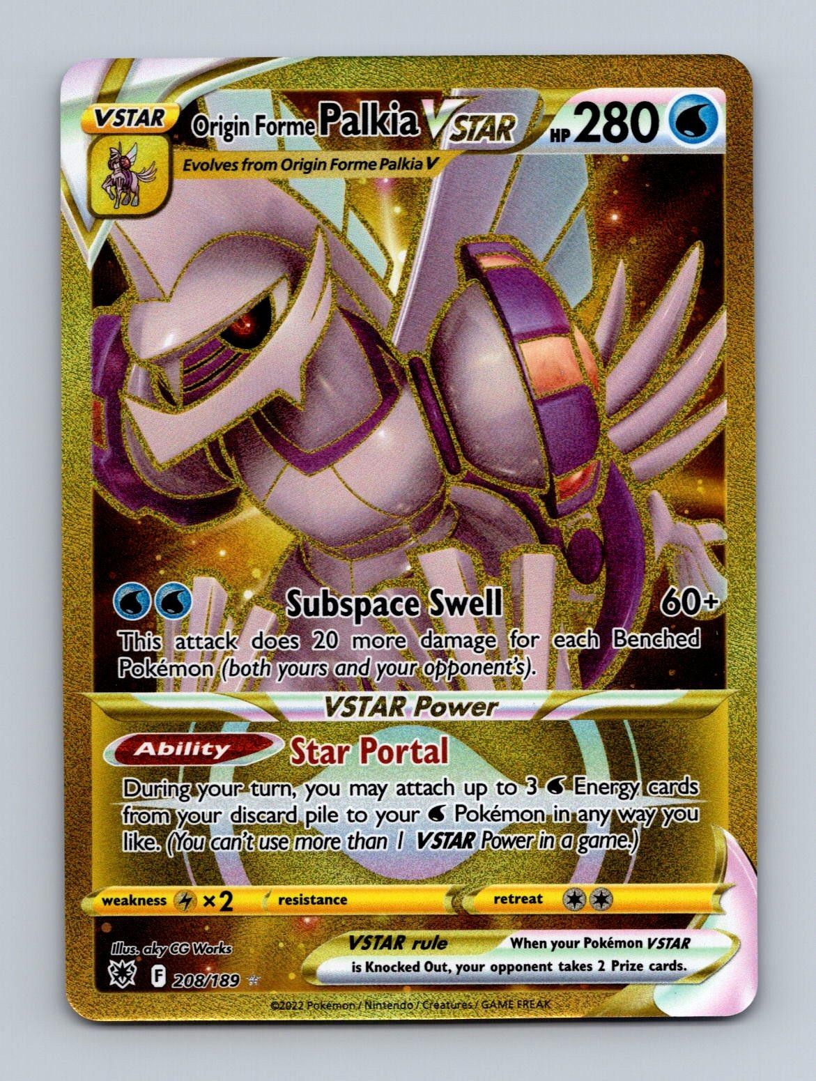 Origin Forme Palkia VSTAR 208/189 Secret Rare Astral Radiance Pokemon Holo NM
