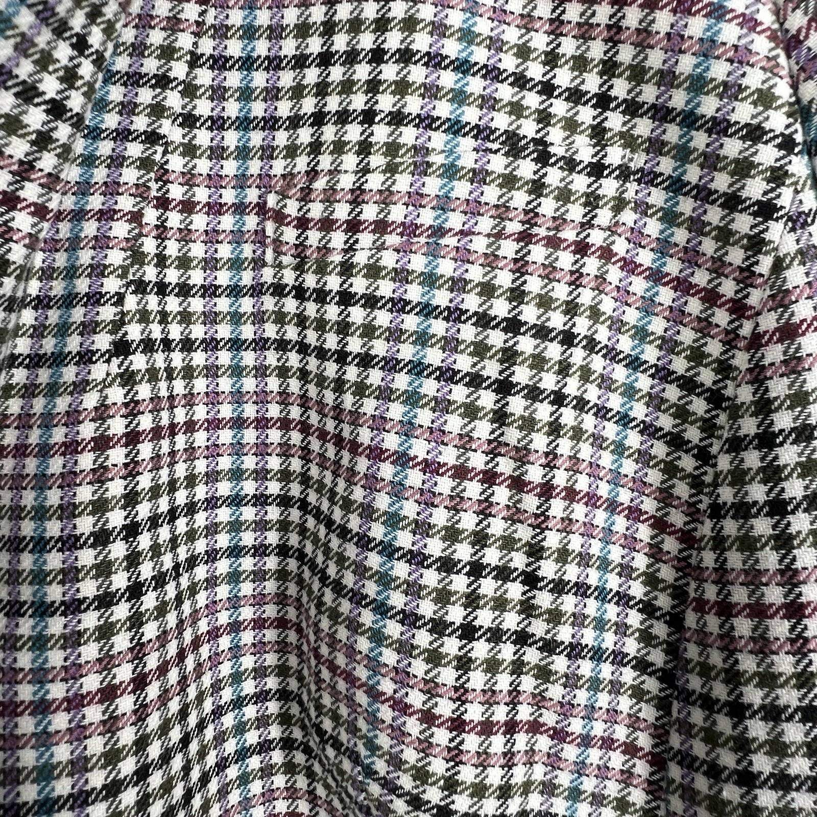 Talbots Plus Blazer Multicolor Houndstooth Cotton… - image 3