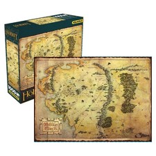 The Hobbit Middle-earth Map 1000-Piece Jigsaw Puzzle