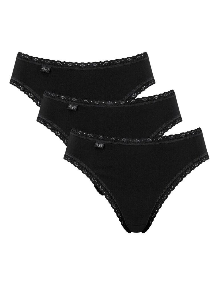Sloggi Ladies 3 Pack 24/7 Cotton Lace Tai Briefs - Image 2