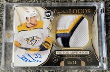 2018-19 The Cup Hockey Viktor Arvidsson Limited Logos Patch Auto /50 Predators